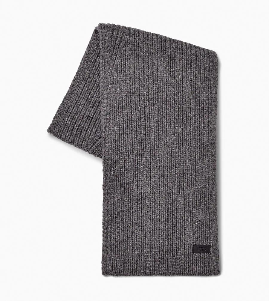 Ribbed Knit Stripe Scarf