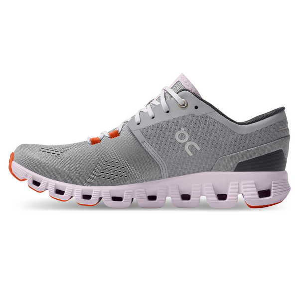 On Women's Cloud X Running Shoes - Alloy/Lily