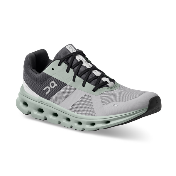 On Men's Cloudrunner Running Shoes - Alloy/Moss
