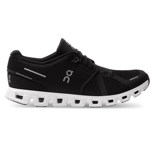 On Men's Cloud 5 Running Shoes - Black/White