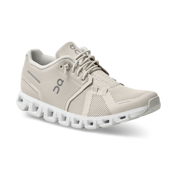 On Women's Cloud 5 Running Shoes - Pearl/White
