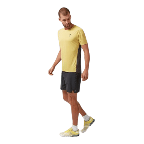 On Running Performance-T in Mustard | Pebble - Men's