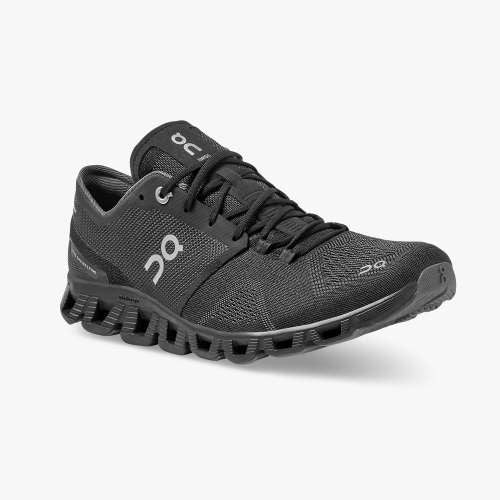 On Women's Cloud X Running Shoes - Black/Asphalt