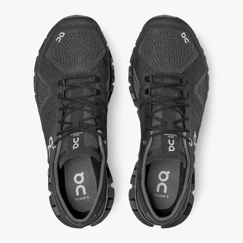On Men's Cloud X Running Shoes - Black/Asphalt
