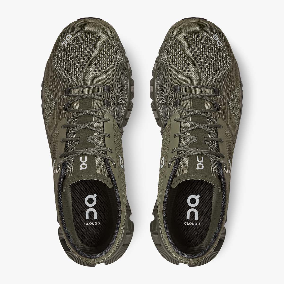On Men's Cloud X Running Shoes - Olive/Fir