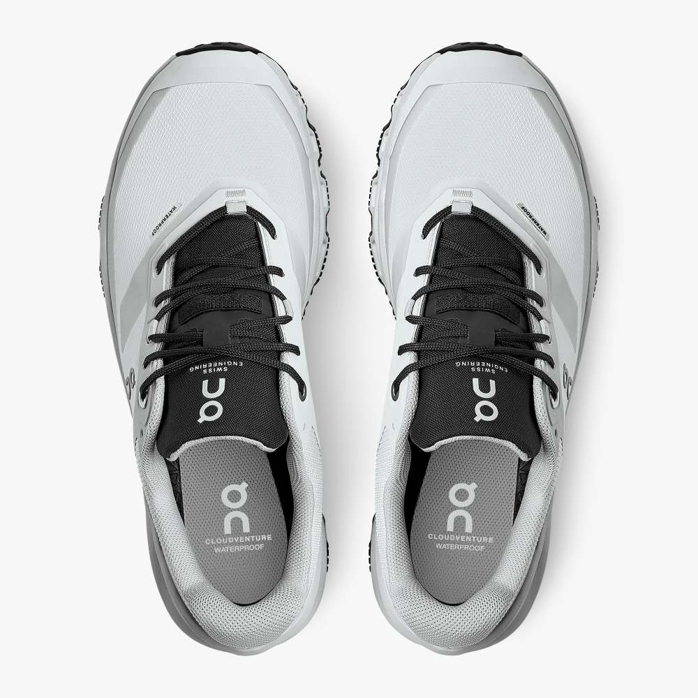 On Women's Cloudventure Waterproof 3 Trail Running Shoes - Glacier/Black