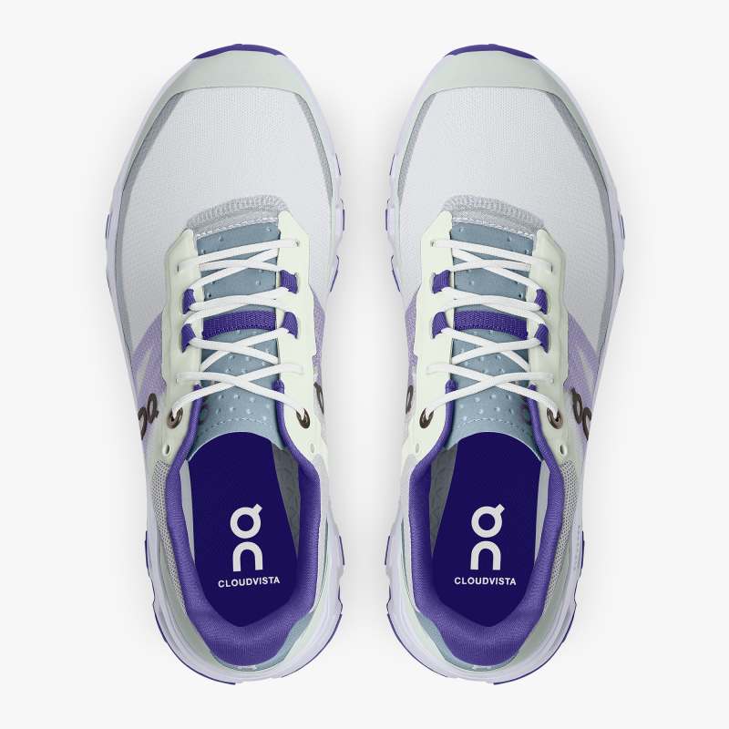 On Women's Cloudvista Trail Running Shoe - Frost/Mineral