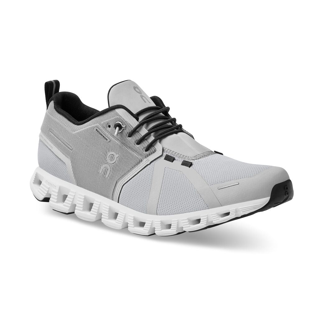On Women's Cloud 5 Waterproof Running Shoes - Glacier/White