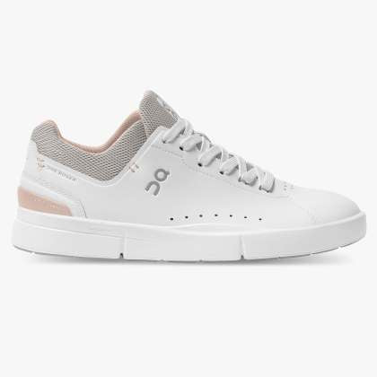On Women's THE ROGER Advantage Sneakers - White/Rose