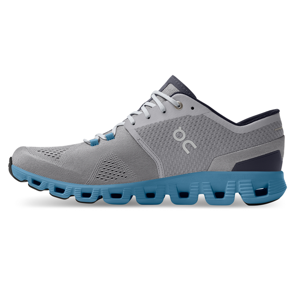 On Men's Cloud X 2 Running Shoes - Alloy/Niagara