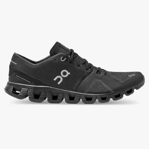 On Men's Cloud X Running Shoes - Black/Asphalt