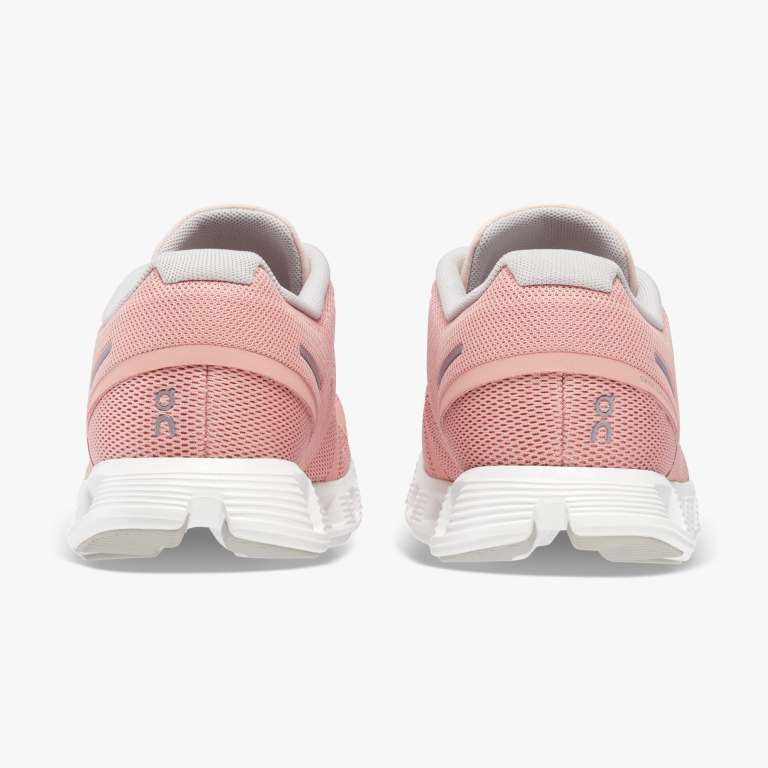 On Women's Cloud 5 Running Shoes - Rose/Shell