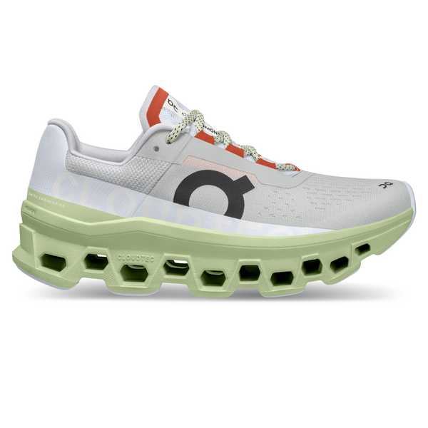On Women's Cloudmonster Running Shoes - Glacier/Meadow