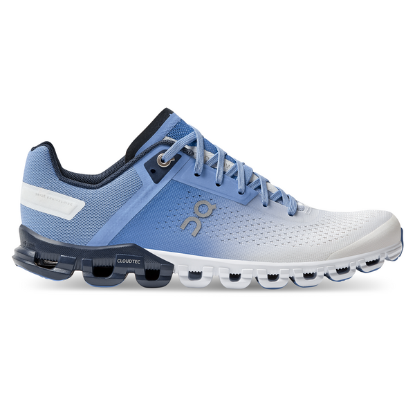 On Women's Cloudflow Running Shoes - Marina/White