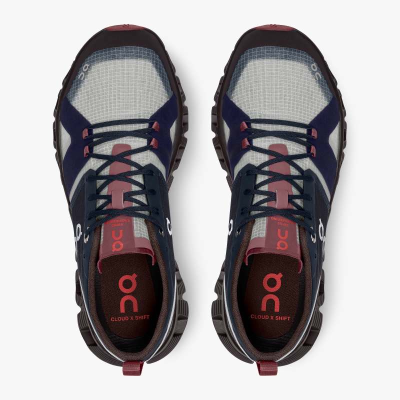 On Women's Cloud X Shift Running Shoes - Ink/Cherry