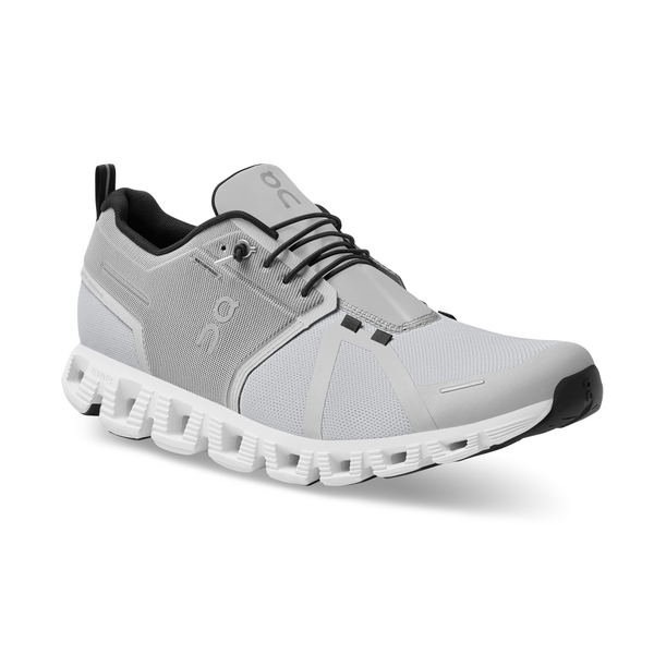 On Men's Cloud 5 Waterproof Running Shoes - Glacier/White