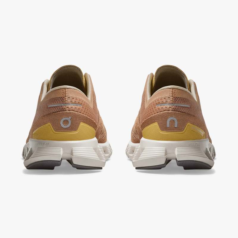 On Women's Cloud X Running Shoes - Mocha/Sand