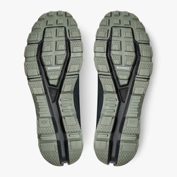 On Men's Cloudventure 3 Trail Running Shoes - Black/Reseda