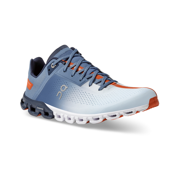 On Men's Cloudflow Running Shoes - Lake/Flare