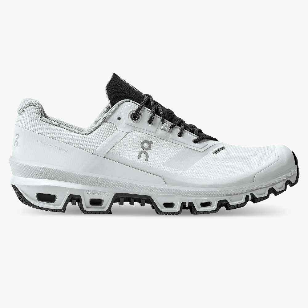 On Men's Cloudventure Waterproof 3 Trail Running Shoes - Glacier/Black