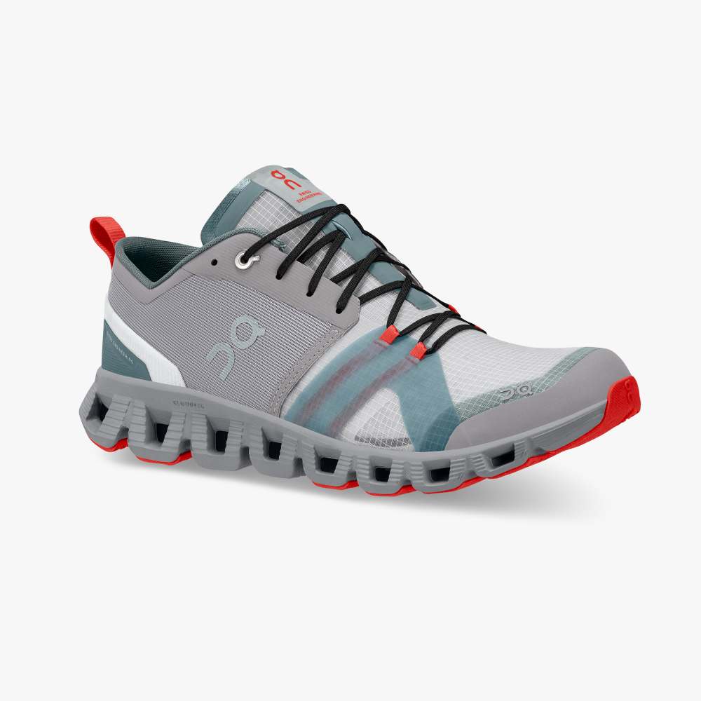 On Men's Cloud X Shift Running Shoes - Alloy/Red