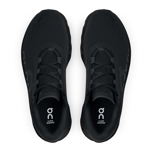 On Men's Cloudmonster Running Shoes - All Black