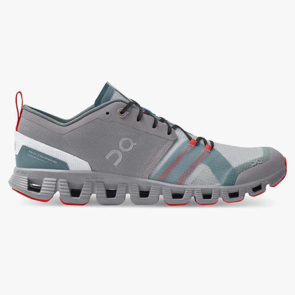 On Men's Cloud X Shift Running Shoes - Alloy/Red