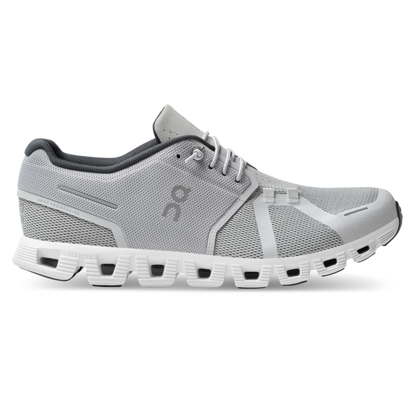 On Men's Cloud 5 Running Shoes - Glacier/White
