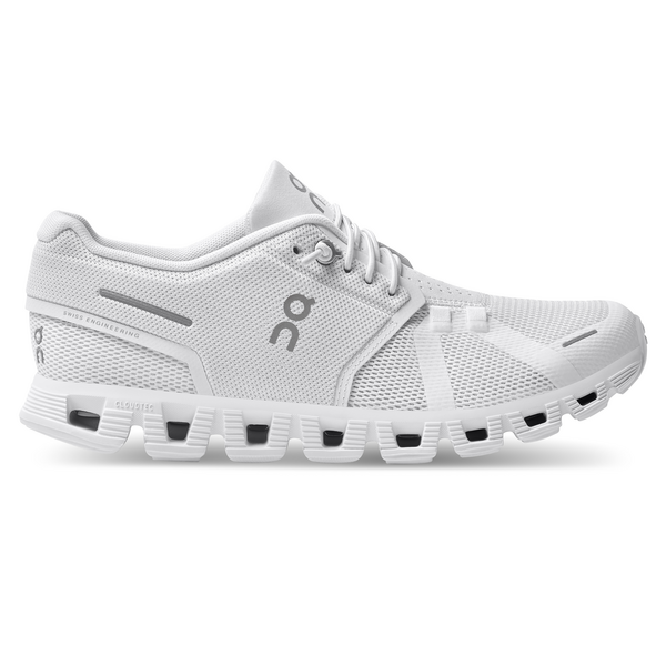 On Women's Cloud 5 Running Shoes - All White