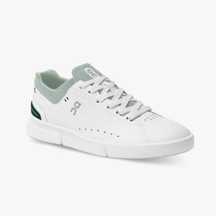 On Women's THE ROGER Advantage Sneakers - White/Juniper
