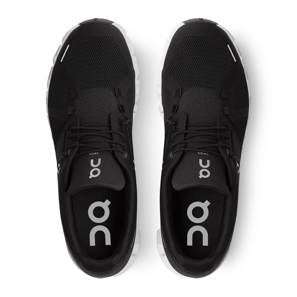 On Men's Cloud 5 Running Shoes - Black/White