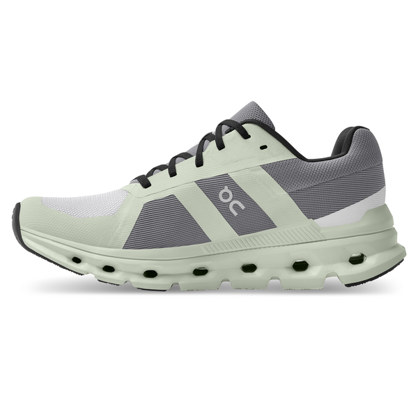 On Women's Cloudrunner Running Shoes - Frost/Aloe