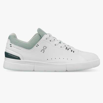 On Women's THE ROGER Advantage Sneakers - White/Juniper