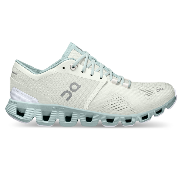 On Women's Cloud X Running Shoes - Aloe/Surf