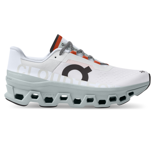 On Men's Cloudmonster Running Shoes - Frost/Surf