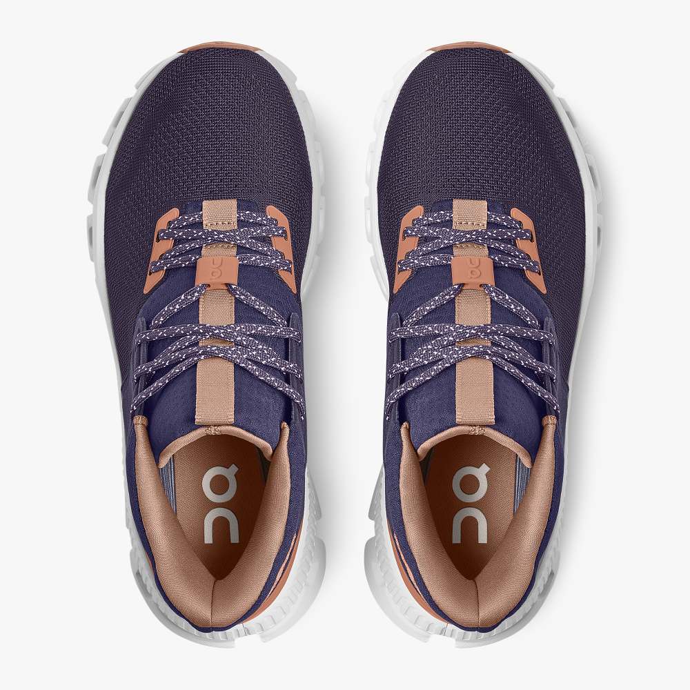 On Women's Cloud Hi Edge Running Shoes - Shark/Ink