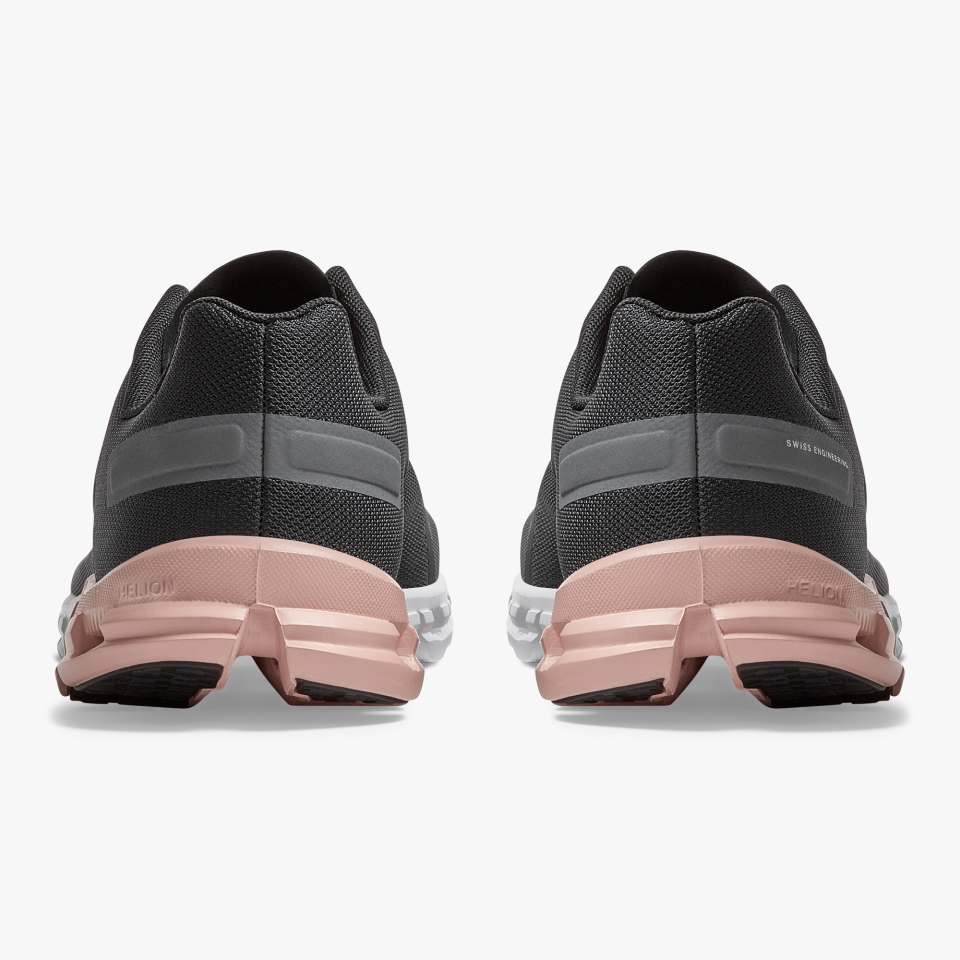 On Women's Cloudflow Running Shoes - Rock/Rose