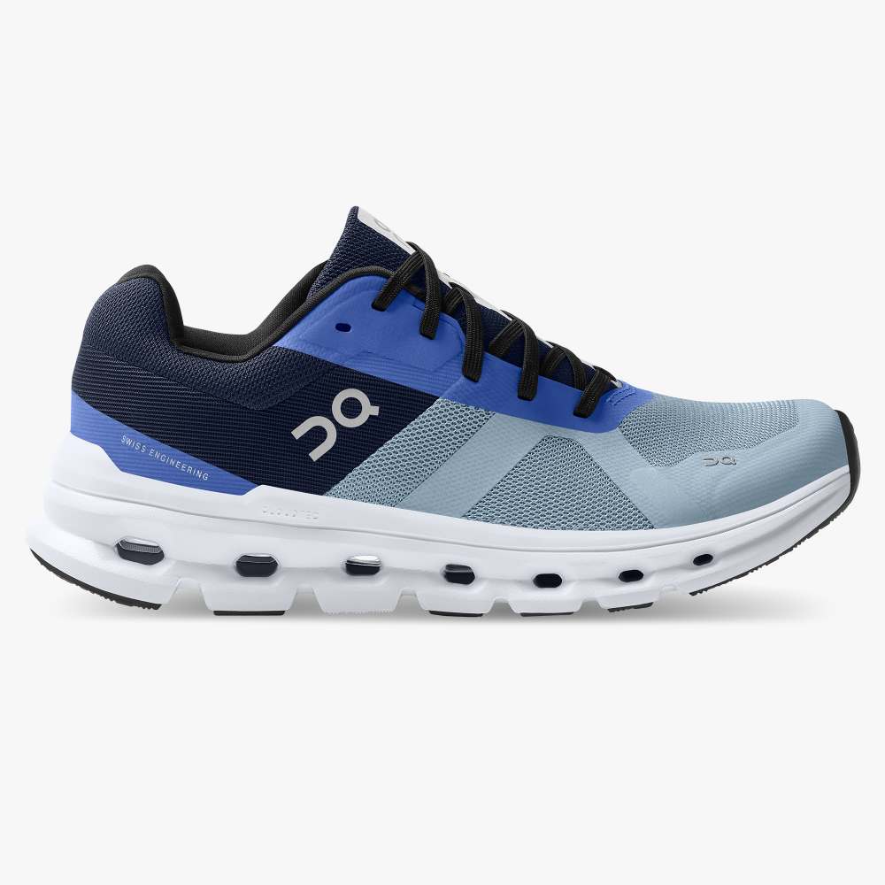 On Women's Cloudrunner Running Shoes - Chambray/Midnight