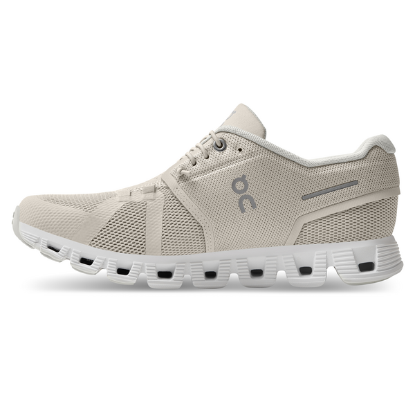 On Women's Cloud 5 Running Shoes - Pearl/White