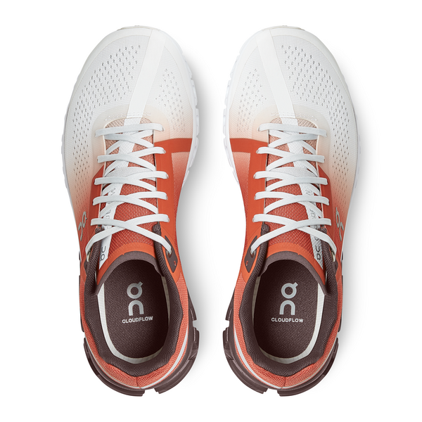 On Women's Cloudflow Running Shoes - Rust/White