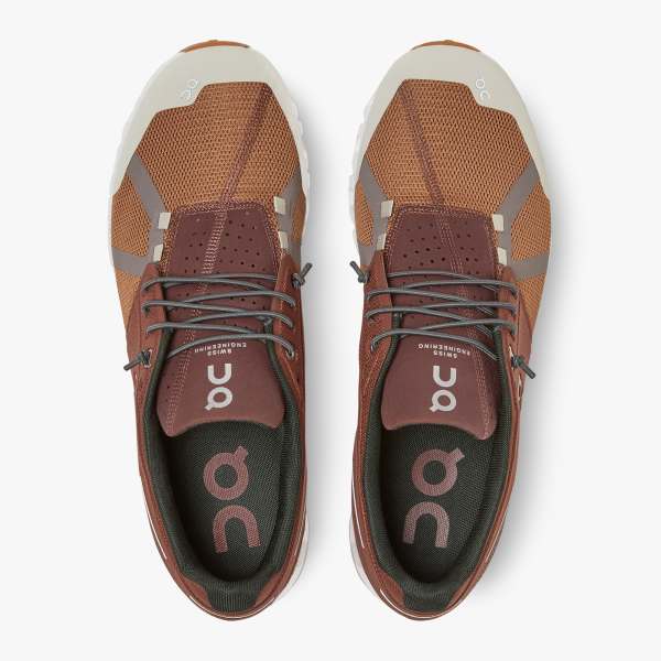 On Men's Cloud 70 | 30 Running Shoes - Brick/Pecan