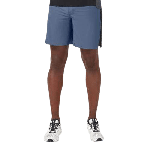 On Running Lightweight Shorts in Cerulean | Black - Men's