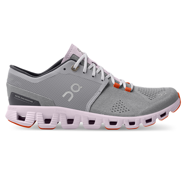 On Women's Cloud X Running Shoes - Alloy/Lily