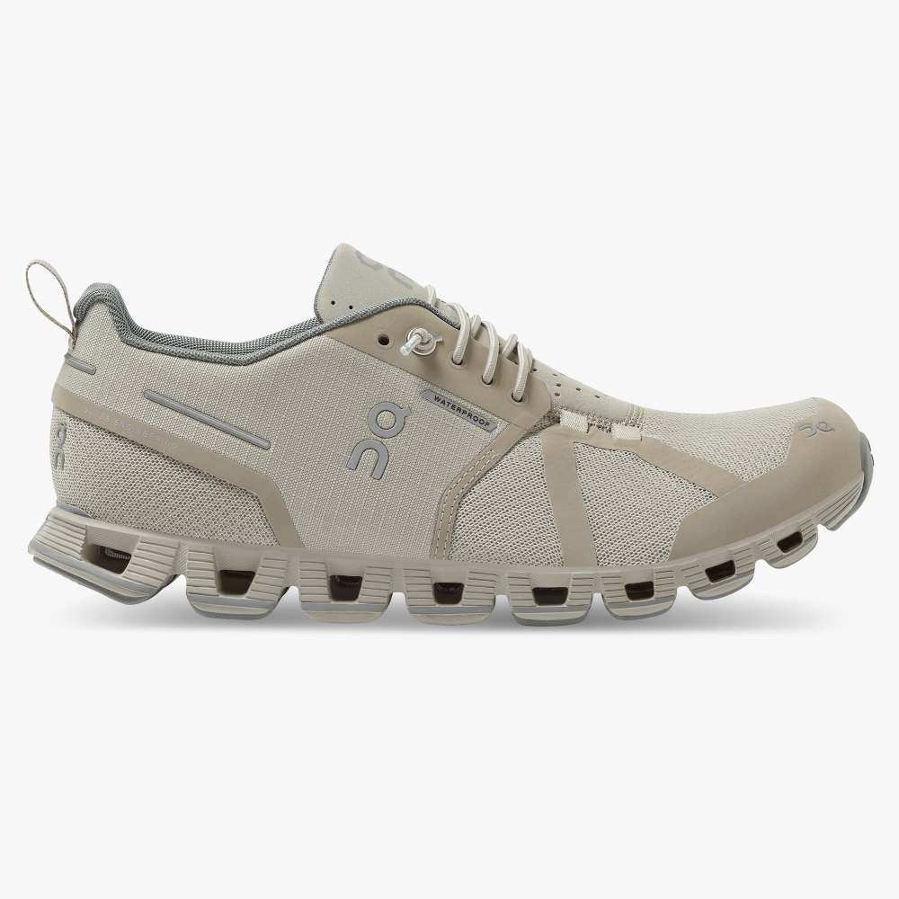 On Women's Cloud Waterproof Running Shoes - Desert/Lunar