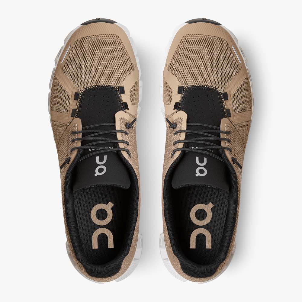 On Men's Cloud 5 Running Shoes - Chai/Magnet