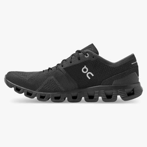 On Men's Cloud X Running Shoes - Black/Asphalt