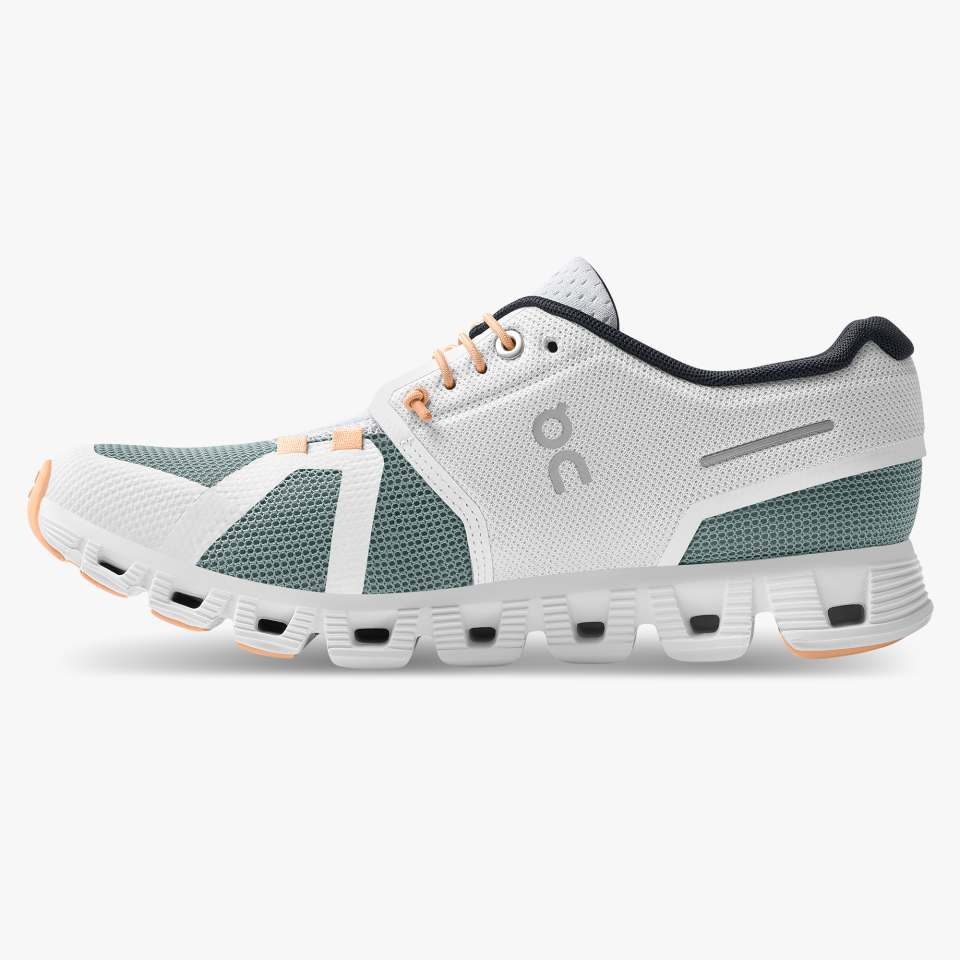 On Women's Cloud 5 Push Running Shoes - White/Cobble