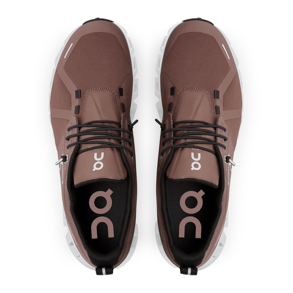 On Women's Cloud 5 Waterproof Running Shoes - Cocoa/Frost