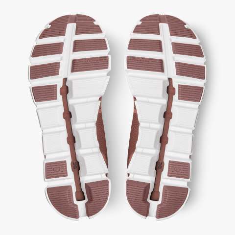 On Women's Cloud 5 Running Shoes - Rust/Black