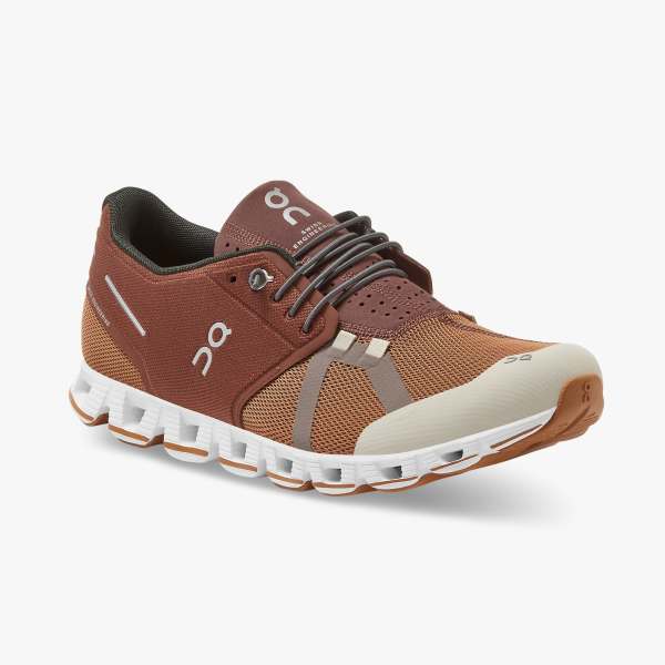 On Men's Cloud 70 | 30 Running Shoes - Brick/Pecan